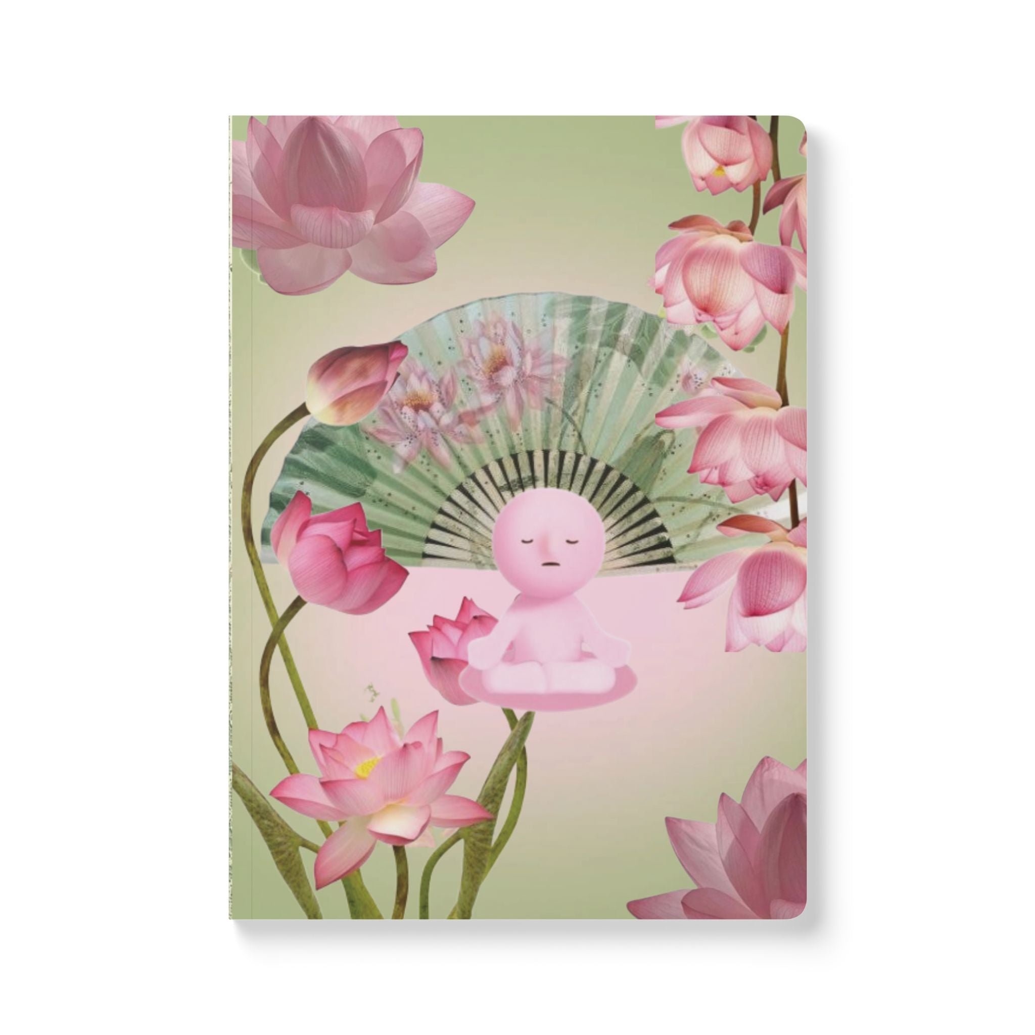 Floral Lotus Meditation Softcover Journal