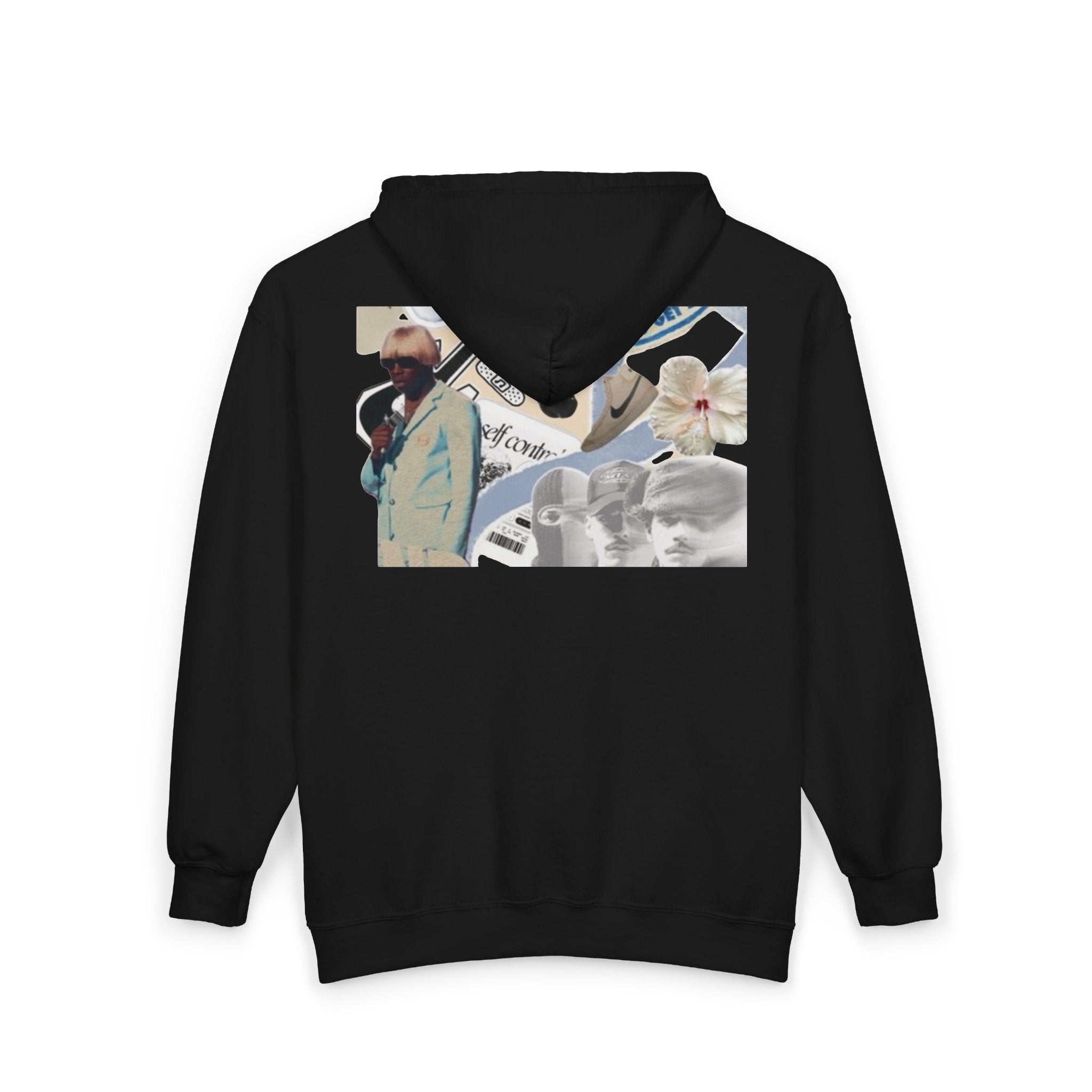 Blonde Collage Zip Hoodie — Vintage Frank Ocean and tilor the creator ‑Style Graphic