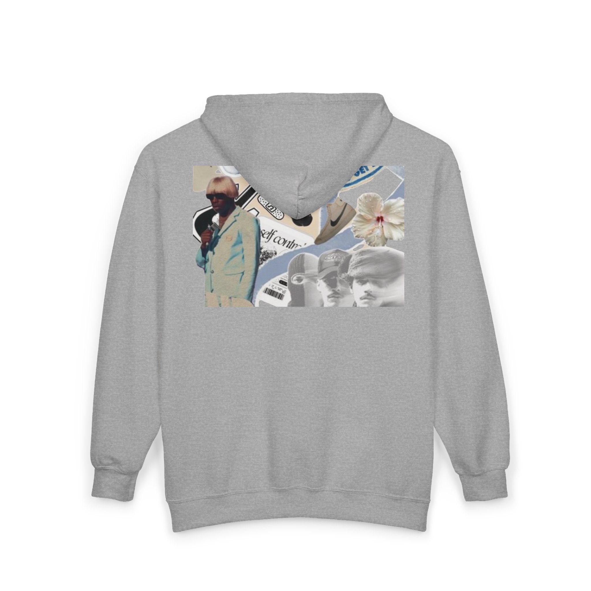 Blonde Collage Zip Hoodie — Vintage Frank Ocean and tilor the creator ‑Style Graphic