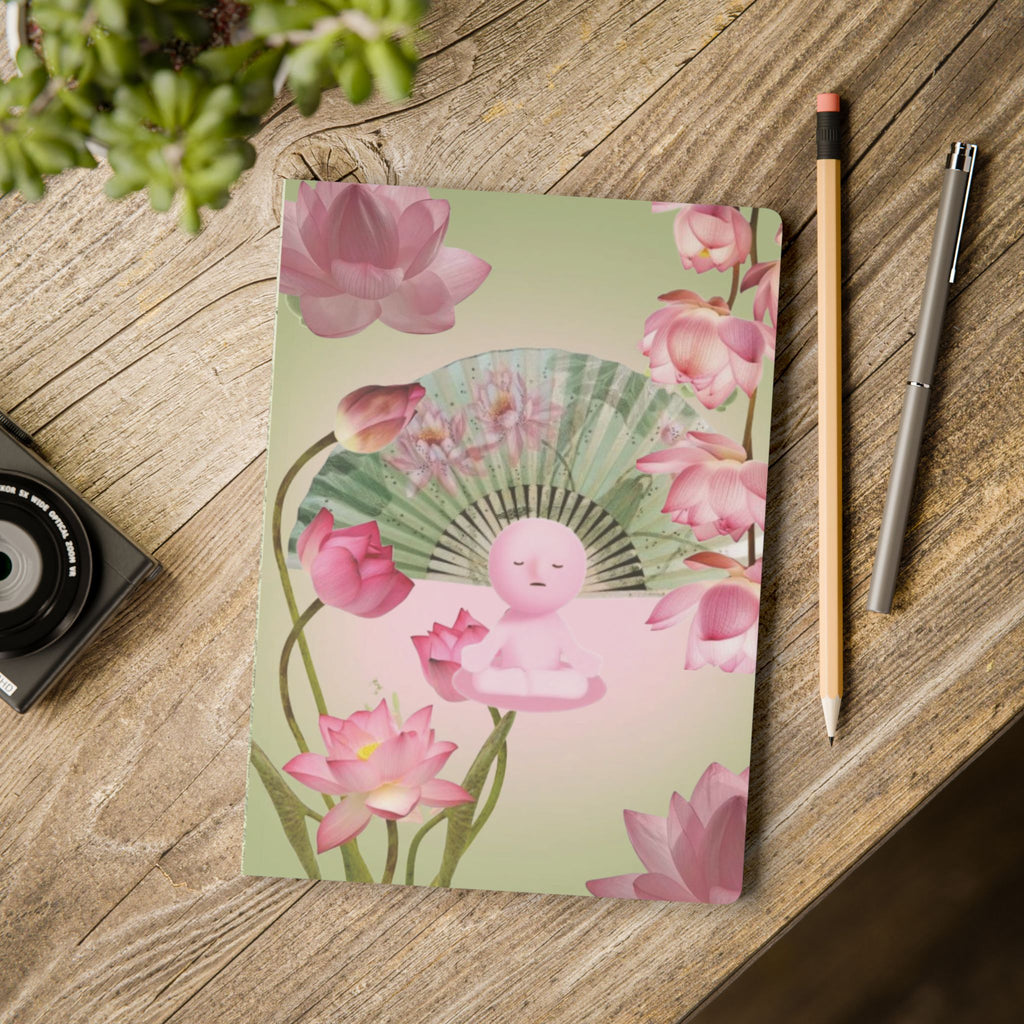 Floral Lotus Meditation Softcover Journal