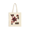 Vintage Camera & Cute Figurine Floral Tote Bag